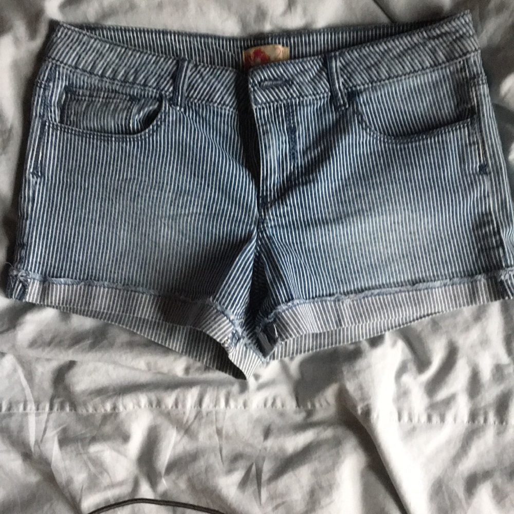 Pin stripe shorts